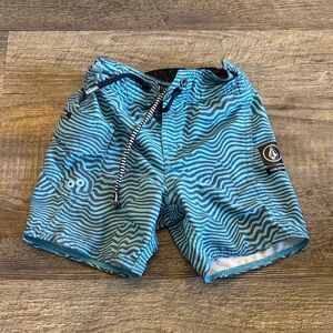 Volcom‎ Kids Swim Trunks - Aqua Wave Design